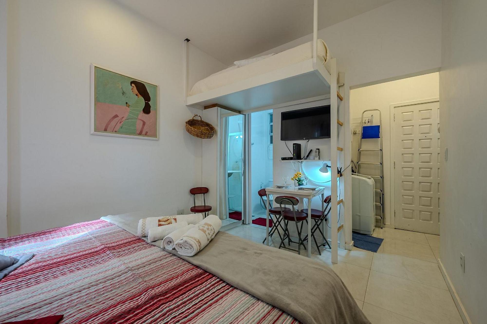 Studio Na Quadra Da Praia De Copacabana Rio de Janeiro Eksteriør billede